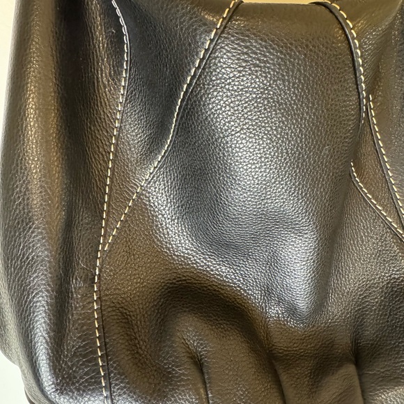 American Leather Co. Black Leather Shoulder Bag - Picture 3 of 9